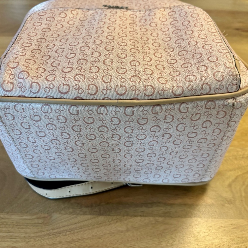 GUESS Light Pink Monogram Backpack - Picture 2 of 7